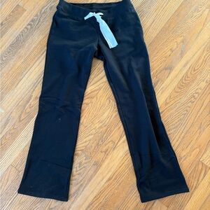 Hollister Black sweats flare legs with White Tie- new with tags
